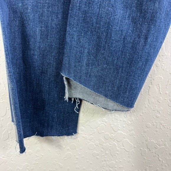 Evidnt Los‎ Angeles Florence straight leg high low hem denim  Blue Women's Jeans - Picture 7 of 10